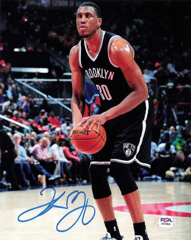 Thaddeus Young signed 8x10 photo PSA/DNA Brooklyn Nets Autographed