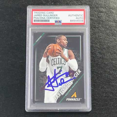 2013-14 Pinnacle Basketball #61 Jared Sullinger Signed Card AUTO PSA/DNA Slabbed Celtics