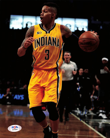 JOE YOUNG Signed 8x10 photo PSA/DNA Indiana Pacers Autographed