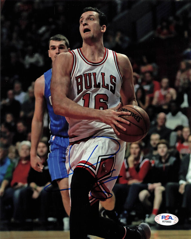 PAUL ZIPSER signed 8x10 photo PSA/DNA Chicago Bulls Autographed