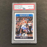 2017-18 NBA Hoops #123 Dirk Nowitzki Signed AUTO GRADE 10 Card PSA/DNA Slabbed Autographed Mavericks