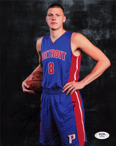 Henry Ellenson signed 8x10 photo PSA/DNA Detroit Pistons Autographed