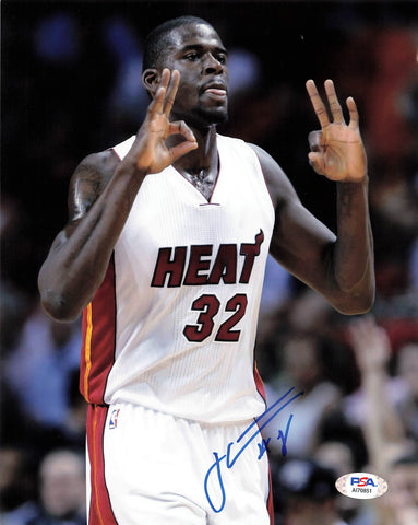 James Ennis signed 8x10 photo PSA/DNA Miami Heat Autographed