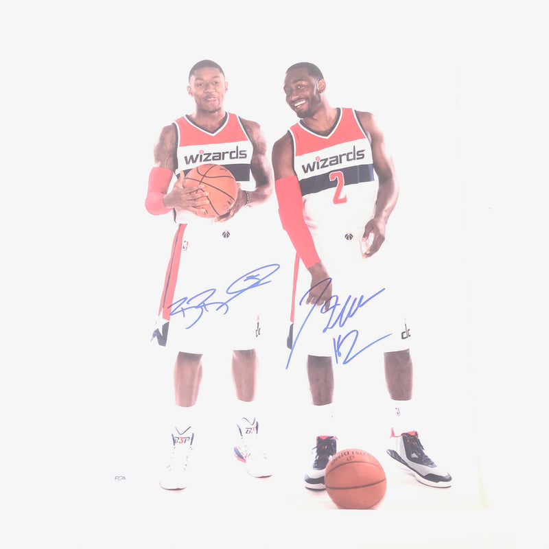 John Wall Bradley Beal signed 16x20 photo PSA/DNA Washington Wizards