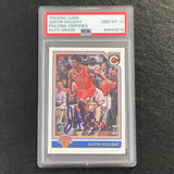 2016-17 Panini Complete #169 JUSTIN HOLIDAY Signed Card AUTO 10 PSA Slabbed Knicks