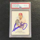 2008 Topps Allen and Ginter #215 Aaron Harang Signed Card PSA Slabbed Auto 10 Reds