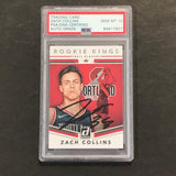 2017-18 Panini Donruss Rookie Kings #10 ZACH COLLINS Signed Card AUTO 10 PSA Slabbed RC Blazers