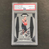 2017-18 Panini Prizm #144 ZACH COLLINS Signed Card AUTO 10 PSA Slabbed RC Blazers