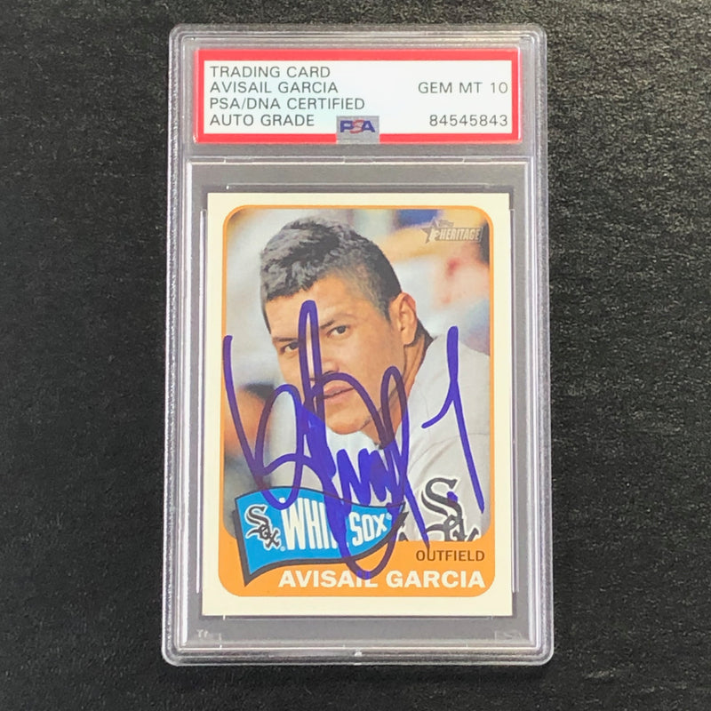 2014 Topps Heritage #314 Avisail Garcia Signed Card PSA Slabbed Auto 10 White Sox