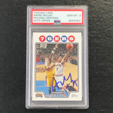 2008-09 Topps Basketball #58 Andre Miller Signed AUTO 10 PSA Slabbed 76ers