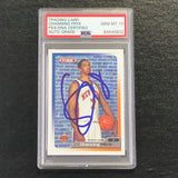 2005-06 Topps Total #342 Channing Frye Signed Card AUTO 10 PSA Slabbed RC Knicks