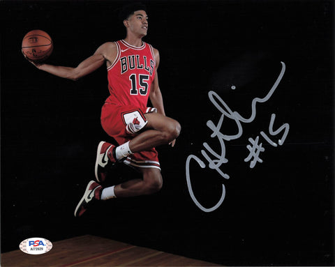 CHANDLER HUTCHISON signed 8x10 photo PSA/DNA Chicago Bulls Autographed