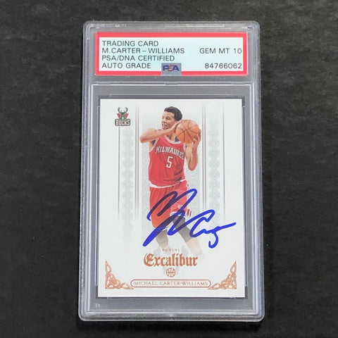 2014-15 Panini Excalibur #6 Michael Carter-Williams Signed Card Auto 10 PSA
