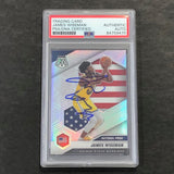 2020 Panini Mosaic #260 JAMES WISEMAN Signed Card AUTO PSA Slabbed RC Warriors