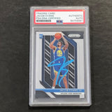 2018-19 Panini Prizm #212 Jacob Evans Signed Rookie Card AUTO PSA Slabbed RC Warriors