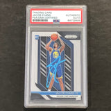 2018-19 Panini Prizm #212 Jacob Evans Signed Rookie Card AUTO PSA Slabbed RC Warriors