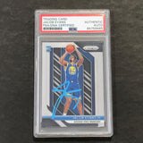 2018-19 Panini Prizm #212 Jacob Evans Signed Rookie Card AUTO PSA Slabbed RC Warriors