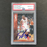 2012-13 Panini Threads #49 Kyle Lowry Signed Card AUTO 10 PSA Slabbed Rockets