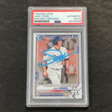 2021 Bowman Chrome #BCP-59 Jake Vogel Signed Card PSA Slabbed Auto Dodgers