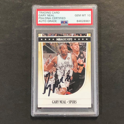 2011-12 Panini NBA Hoops #220 Gary Neal Signed Card AUTO GRADE 10 PSA/DNA Slabbed Spurs