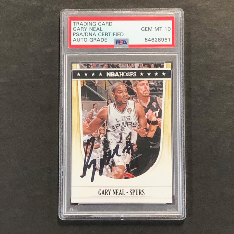 2011-12 Panini NBA Hoops #220 Gary Neal Signed Card AUTO GRADE 10 PSA/DNA Slabbed Spurs