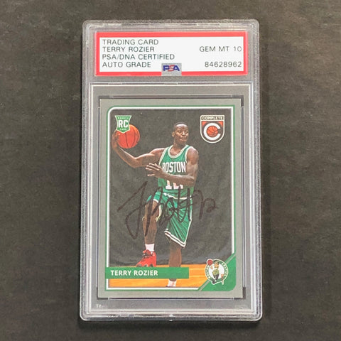 2015-16 Panini Complete #301 Terry Rozier Signed Card AUTO GRADE 10 PSA/DNA Slabbed RC Celtics