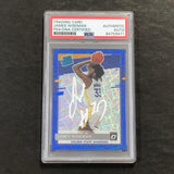 2020 Panini Hoops #152 Blue Shock JAMES WISEMAN Signed Card AUTO PSA Slabbed RC Warriors