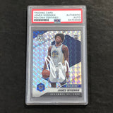 2020 Panini Mosaic #266 JAMES WISEMAN Signed Card AUTO PSA Slabbed RC Warriors