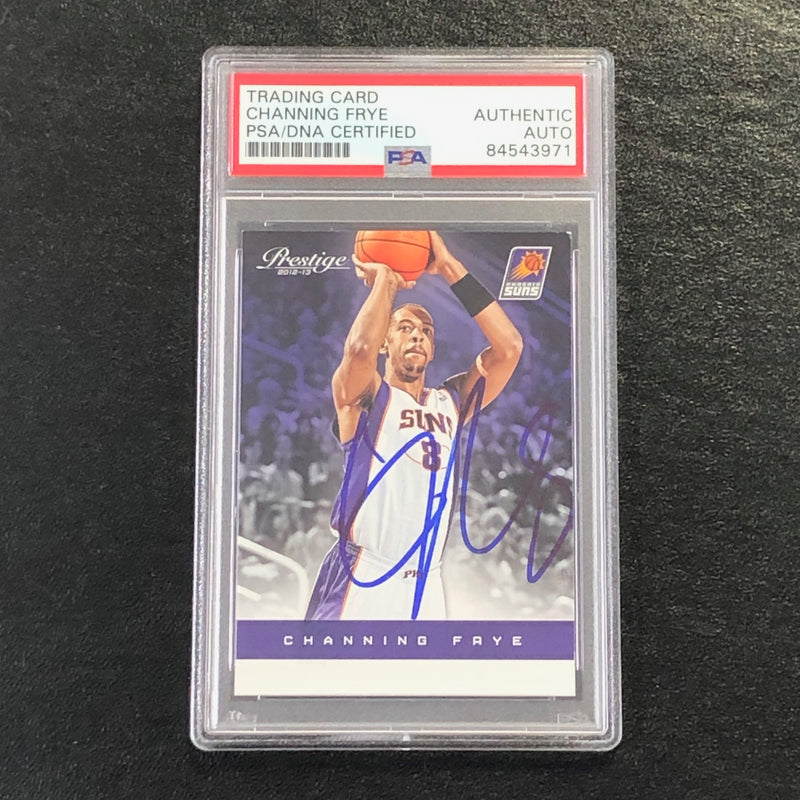 2012-13 Panini Prestige #47 Channing Frye Signed Card AUTO PSA Slabbed Suns