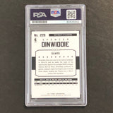 2015-16 NBA Hoops #228 Spencer Dinwiddie Signed Card AUTO GRADE 10 PSA Slabbed Pistons