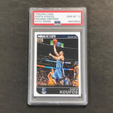 2014-15 NBA Hoops #107 Kosta Koufos signed Card Auto 10 PSA Slabbed Grizzlies
