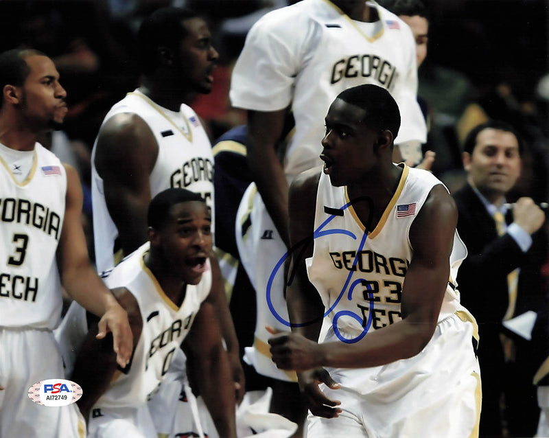 ANTHONY MORROW signed 8x10 photo PSA/DNA Georgia Tech Autographed
