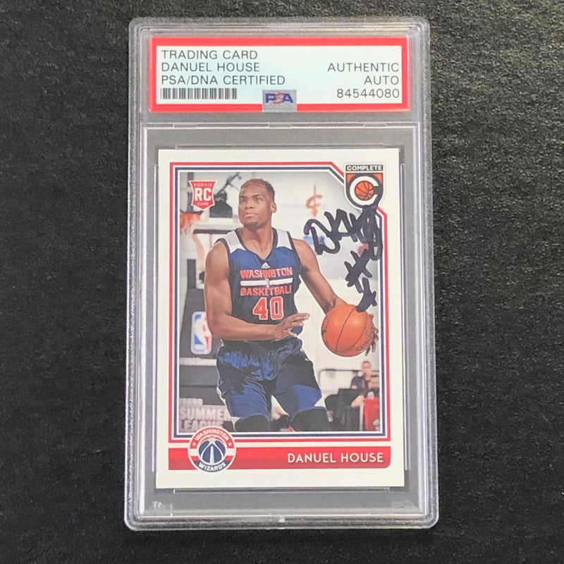 2016-17 Panini Complete #390 DANUEL HOUSE Signed Card AUTO PSA Slabbed RC Wizards