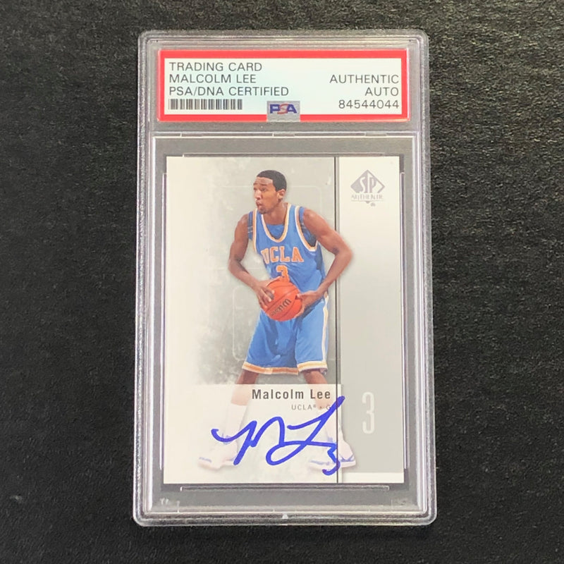 2011-12 SP Authentic #42 Malcolm Lee Signed AUTO PSA/DNA UCLA