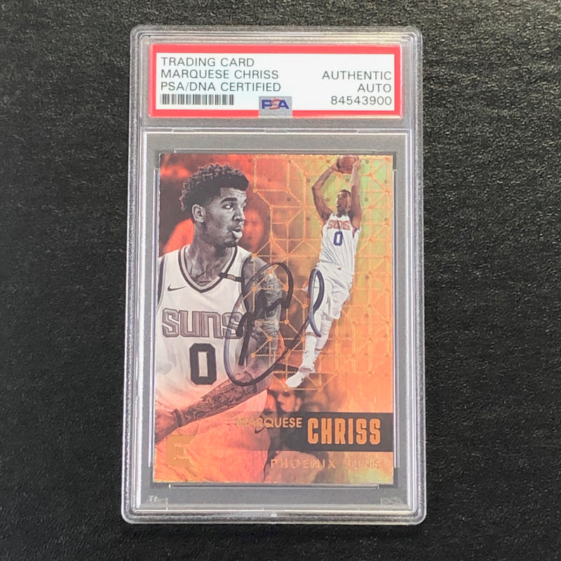 2017-18 Panini Essentials #185 Marquese Chriss Signed Card AUTO PSA Slabbed Suns