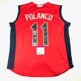JORGE POLANCO signed jersey PSA/DNA Minnesota Twins Autographed Allstar Game