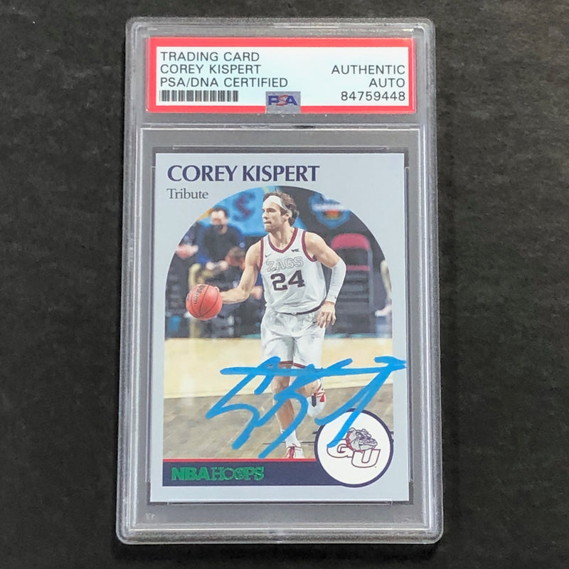 2021 Panini Chronicles Hoops #58 COREY KISPERT Signed Card AUTO PSA Slabbed Gonzaga