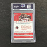 2012-13 Panini #45 DeMar DeRozan Signed Card AUTO PSA Slabbed Raptors