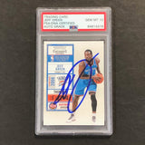 2010-11 Panini Contenders Patches #28 Jeff Green Signed Card AUTO 10 PSA/DNA Slabbed Thunder