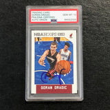 2015-16 NBA Hoops #81 Goran Dragic Signed Card AUTO 10 PSA/DNA Slabbed Heat