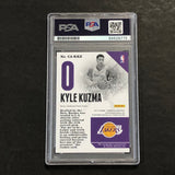 2017-18 Panini Chronicles Basketball #CA-KKZ Kyle Kuzma Signed Card PSA Slabbed RC Lakers