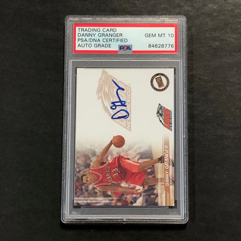 2005 Presspass Danny Granger Signed Rookie Card AUTO GRADE 10 PSA Slabbed RC Lobos