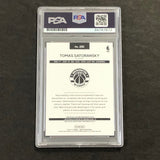 2016-17 NBA Hoops #281 Tomas Satoransky Signed AUTO PSA Slabbed RC Wizards