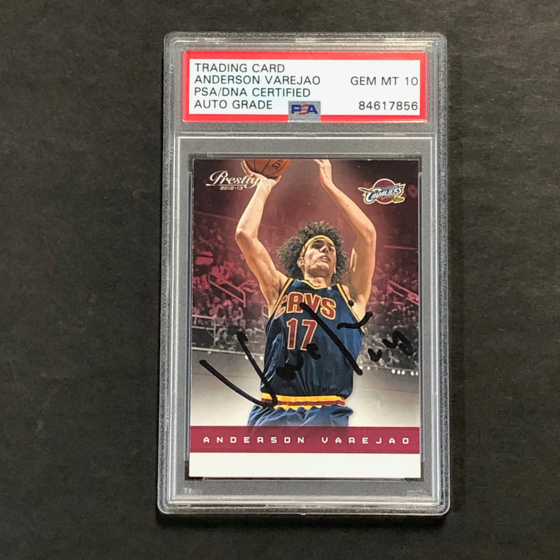 2012-13 Panini Prestige #134 Anderson Varejao Signed Card AUTO 10 PSA Slabbed Cavaliers