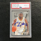 2014-15 Panini Prizm #104 Tyreke Evans Signed Card AUTO 10 PSA Slabbed Pelicans