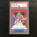 2012-13 Panini Basketball #154 Spencer Hawes Signed Card AUTO 10 PSA/DNA Slabbed 76ers