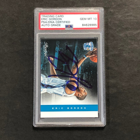 2012-13 Panini Prestige #58 Eric Gordon Signed Card AUTO 10 PSA Slabbed Hornets