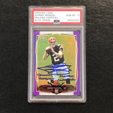 2014 Topps Chrome Purple Refractor #169 Johnny Manziel AUTO 10 card PSA/DNA Slabbed RC Browns