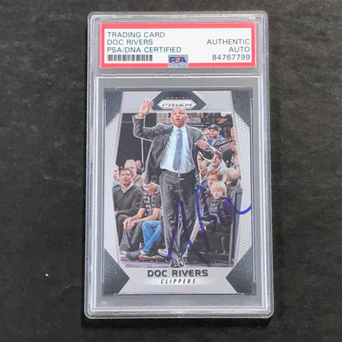 2017-18 Panini Prizm #220 Doc Rivers Signed Card AUTO PSA Slabbed Clippers