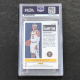2020-21 Panini Contenders #RS-RJH RJ Hampton signed Auto 10 Card PSA/DNA Slabbed RC Nuggets
